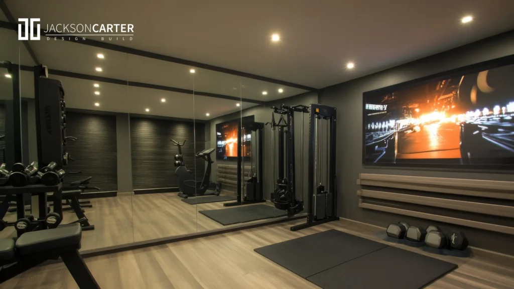 Yoga & Workout Haven in Basement