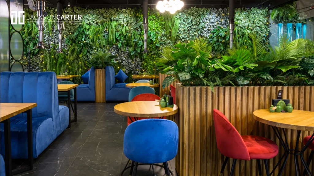 Indoor greenery in restaurants