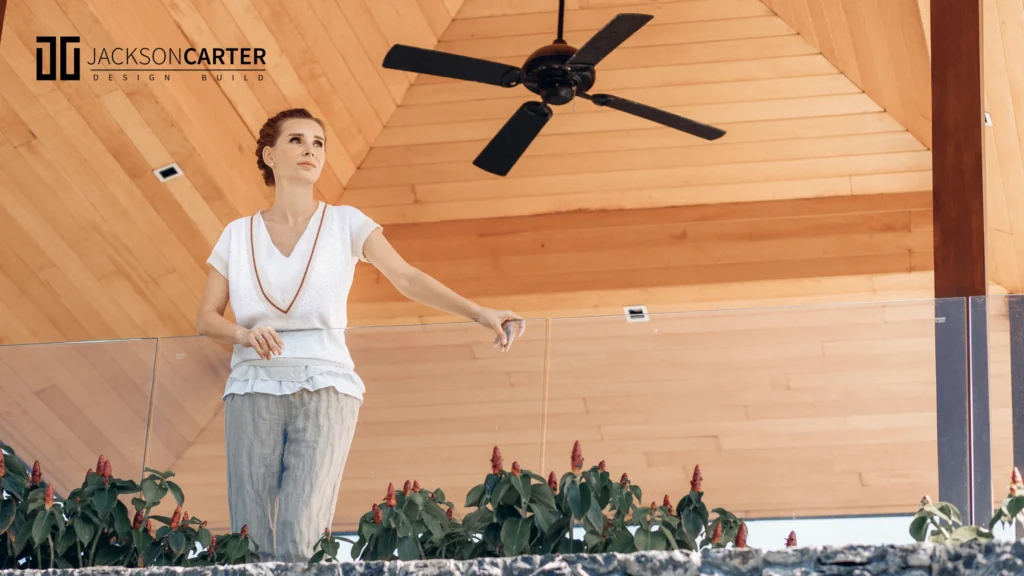 wall-mounted outdoor fans in Balcony